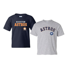 Houston Astros Soft as a Grape Youth 2-Pack Logo T-Shirt Set - Navy/Gray T-shirts