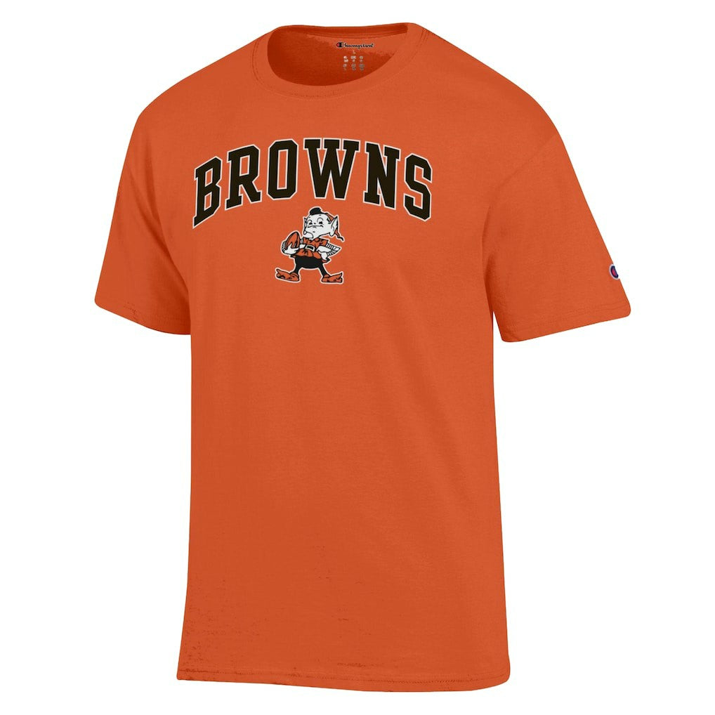 Cleveland Browns Champion Arch Over Logo T-Shirt Orange