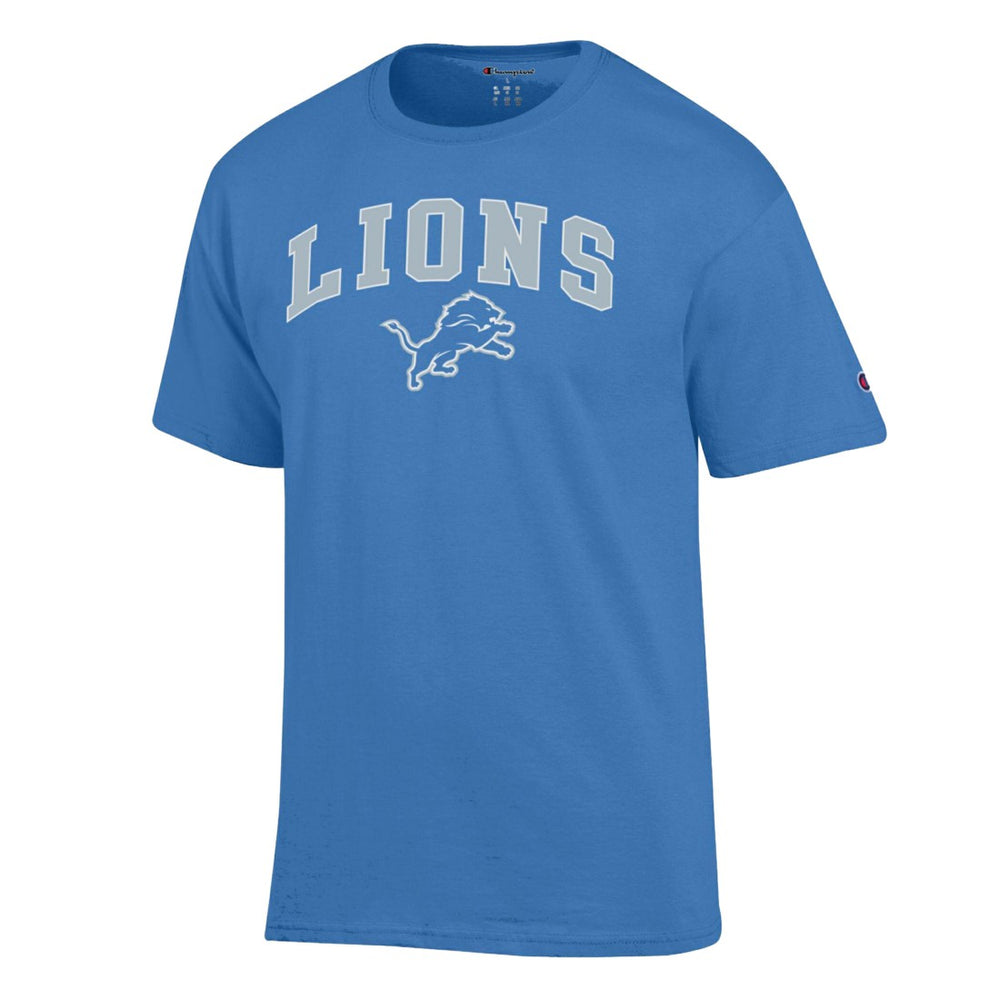 Detroit Lions Champion Arch Over Logo T-Shirt Blue