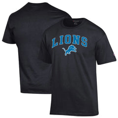 Detroit Lions Champion Arch Over Logo T-Shirt Black