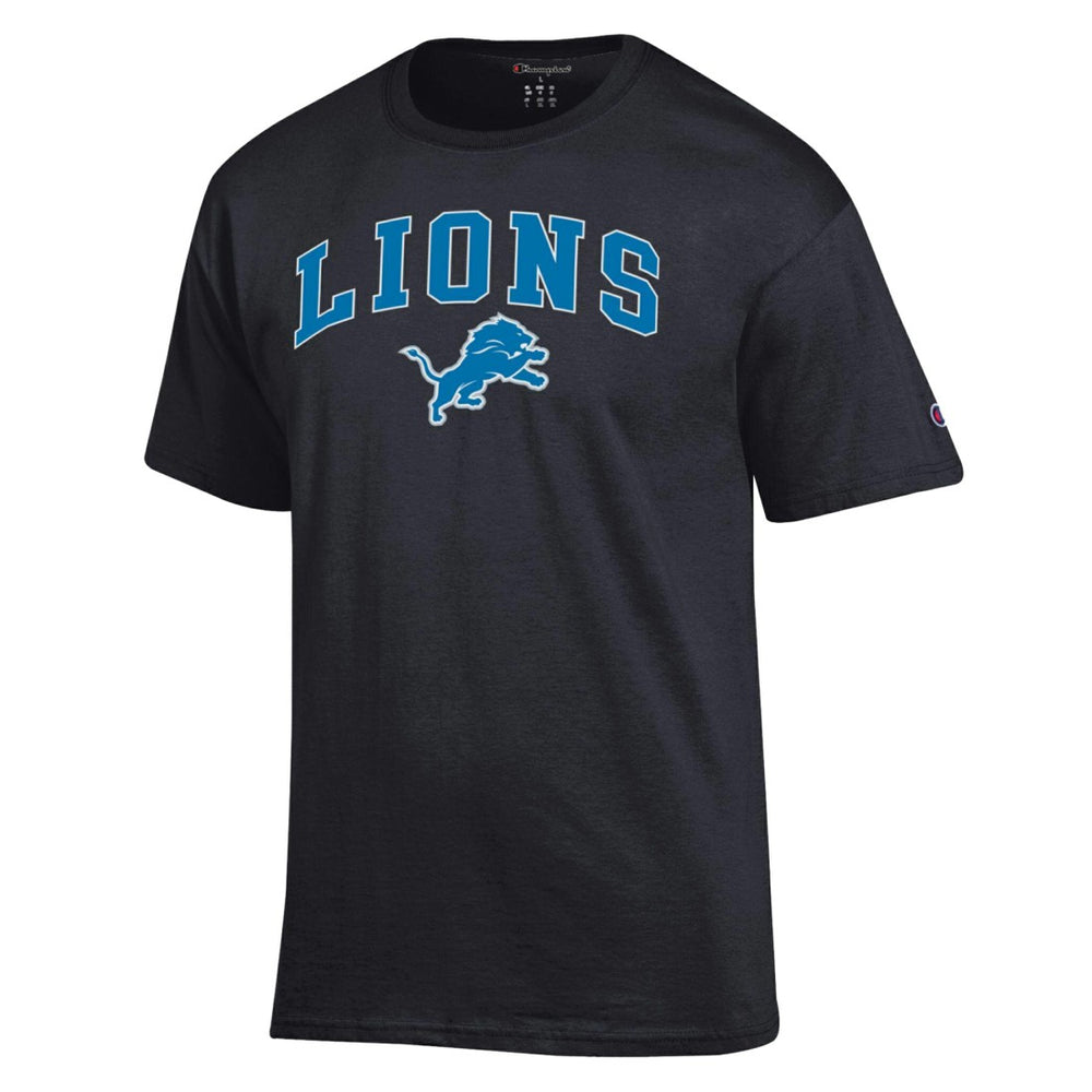 Detroit Lions Champion Arch Over Logo T-Shirt Black