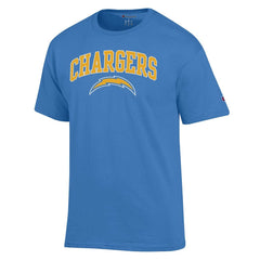 Los Angeles Chargers Champion Arch Over Logo T-Shirt Powder Blue