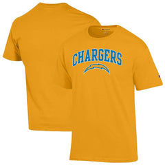 Los Angeles Chargers Champion Arch Over Logo T-Shirt Gold