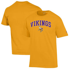 Minnesota Vikings Champion Arch Over Logo T-Shirt Gold
