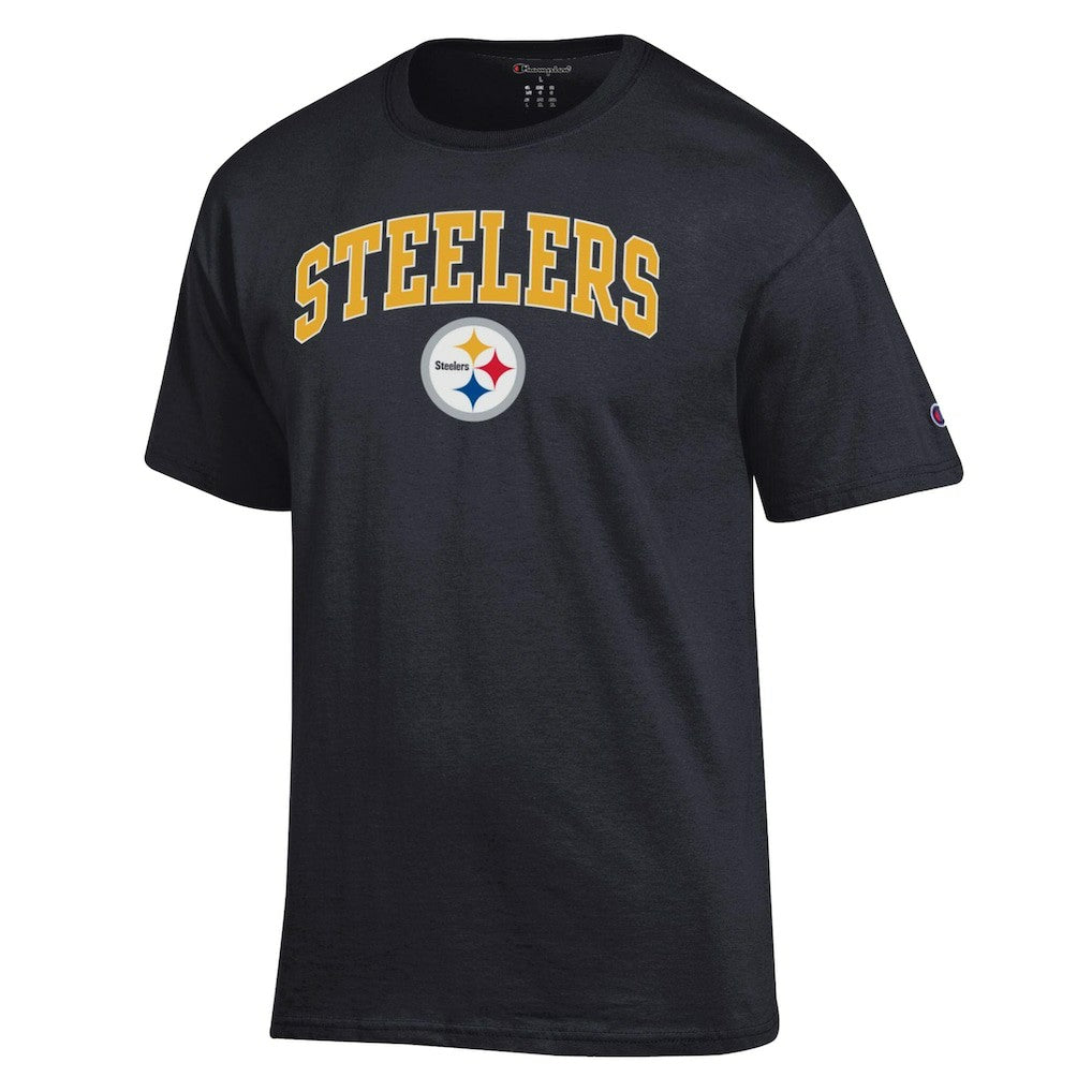 Pittsburgh Steelers Champion Arch Over Logo T-Shirt Black