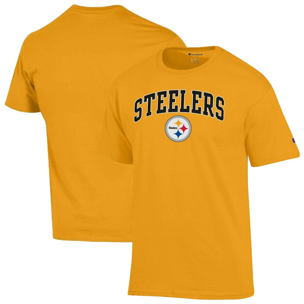 Pittsburgh Steelers Champion Arch Over Logo T-Shirt Gold