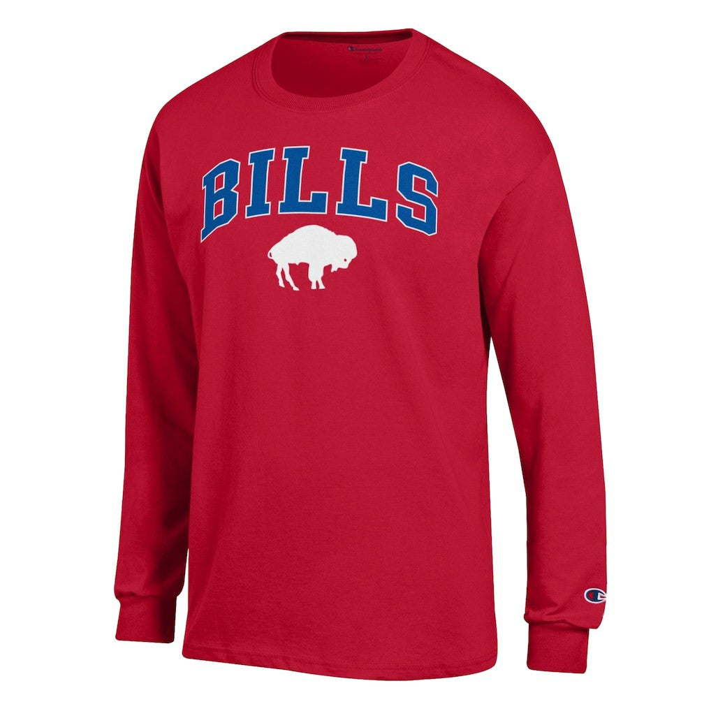 Buffalo Bills Champion Arch Over Logo Long Sleeve T-Shirt Red