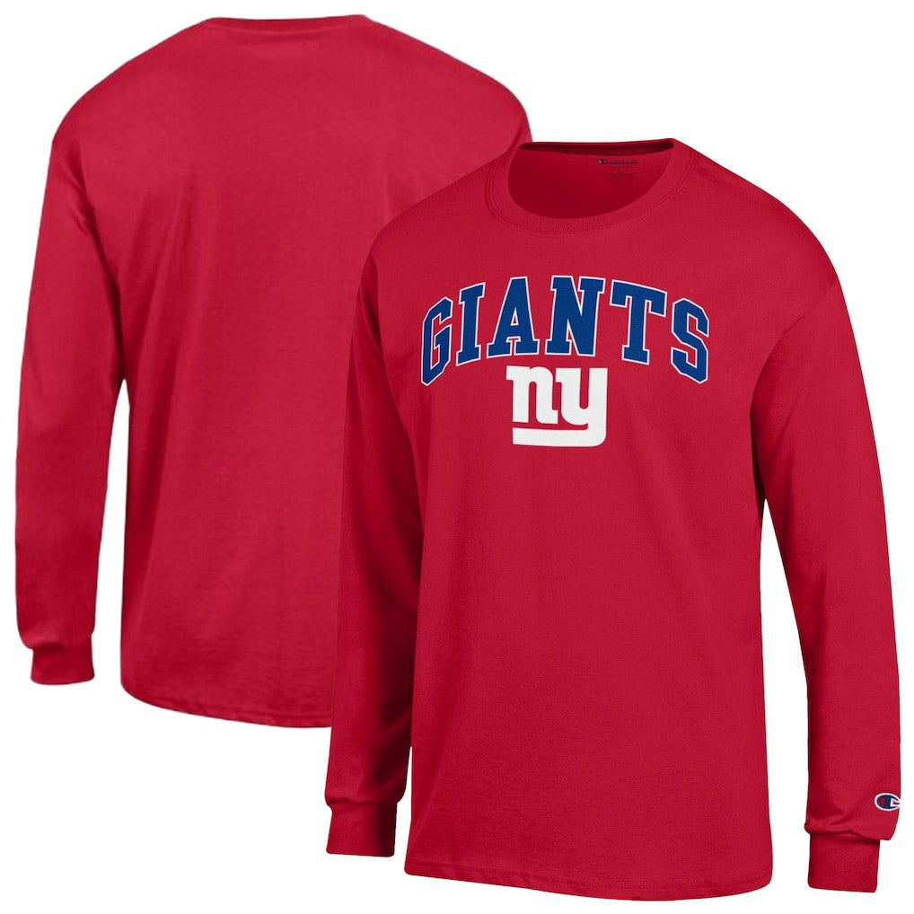 New York Giants Champion Arch Over Logo Long Sleeve T-Shirt Red