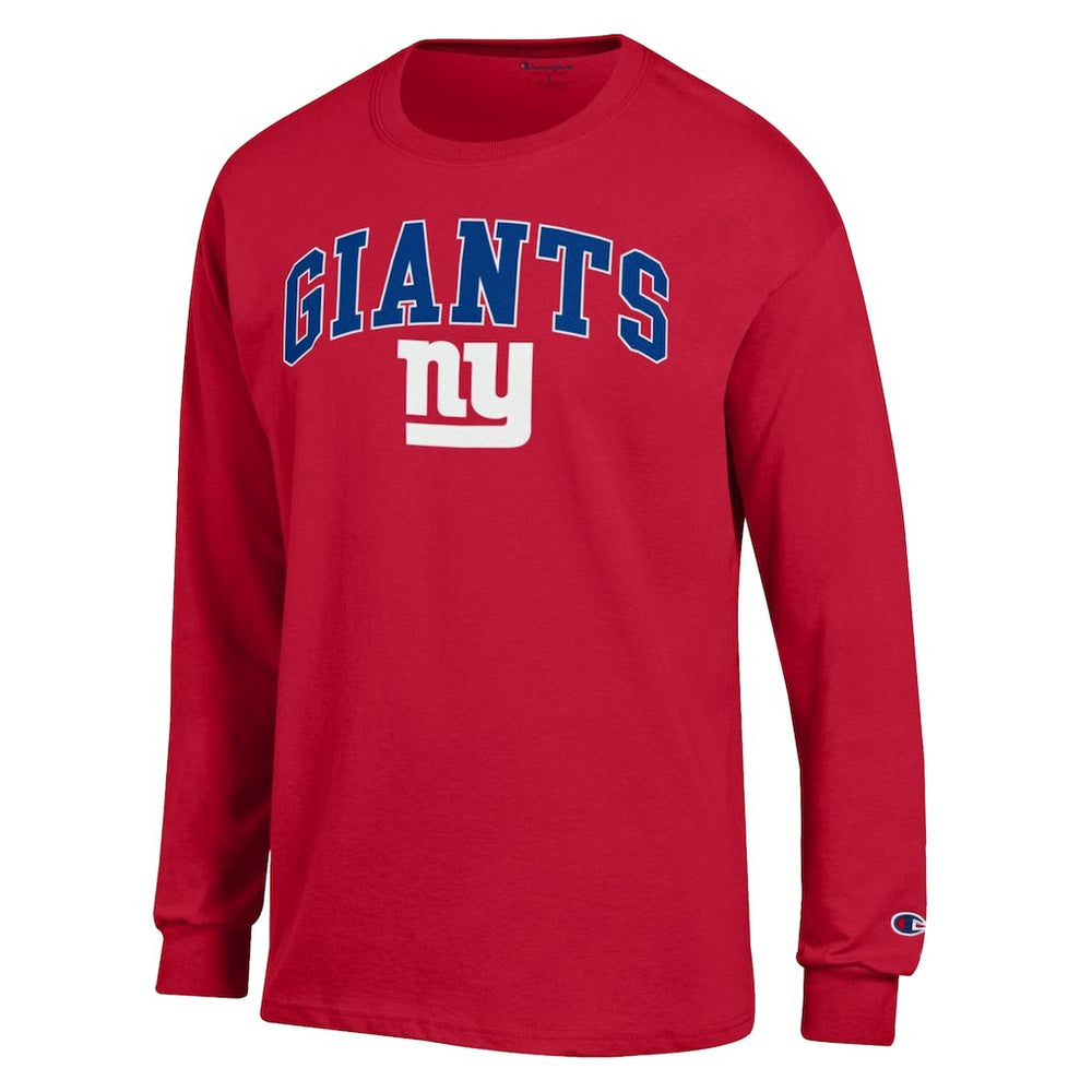 New York Giants Champion Arch Over Logo Long Sleeve T-Shirt Red