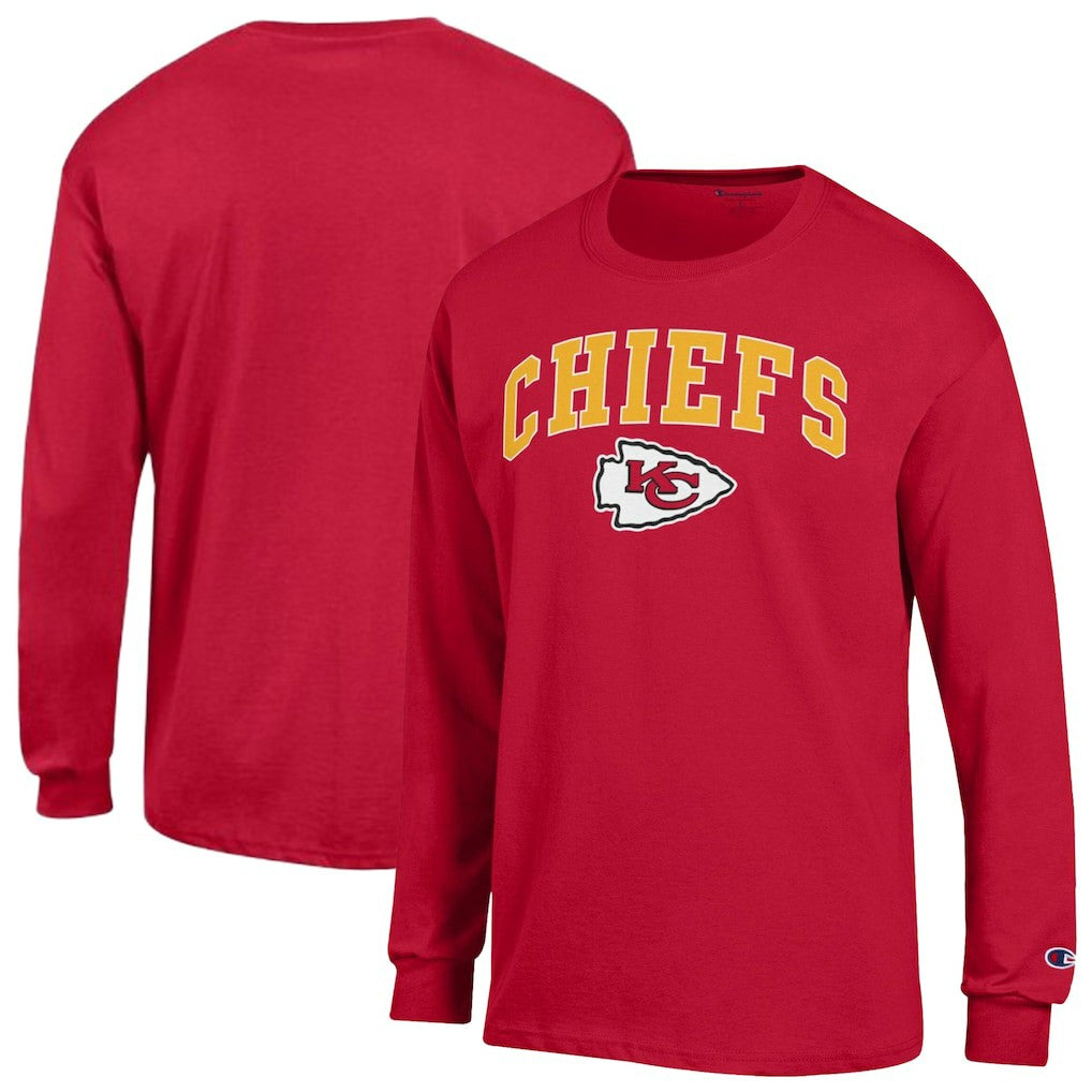 Kansas City Chiefs Champion Arch Over Logo Long Sleeve T-Shirt Red