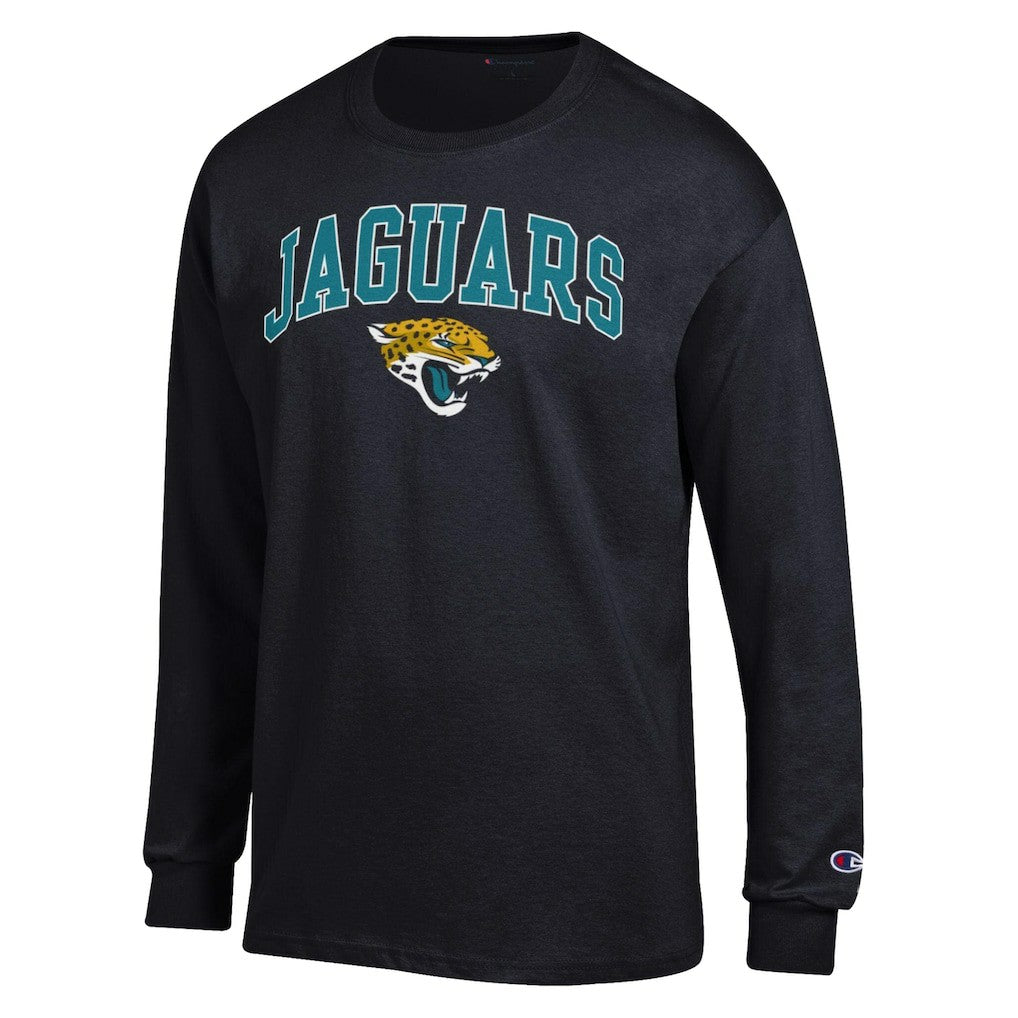 Jacksonville Jaguars Champion Arch Over Logo Long Sleeve T-Shirt Black