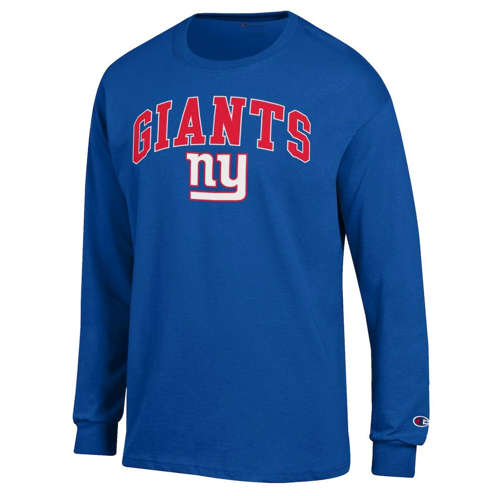 New York Giants Champion Arch Over Logo Long Sleeve T-Shirt Royal