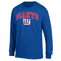 New York Giants Champion Arch Over Logo Long Sleeve T-Shirt Royal