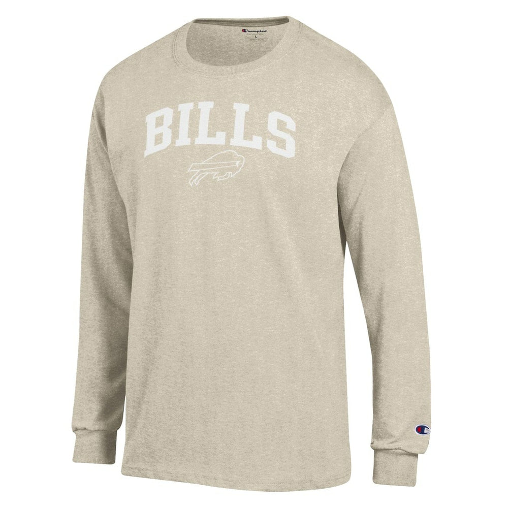 Buffalo Bills Champion White Ink Jersey Long Sleeve T-Shirt Oatmeal
