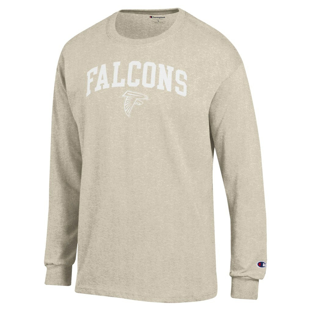 Atlanta Falcons Champion White Ink Jersey Long Sleeve T-Shirt Oatmeal