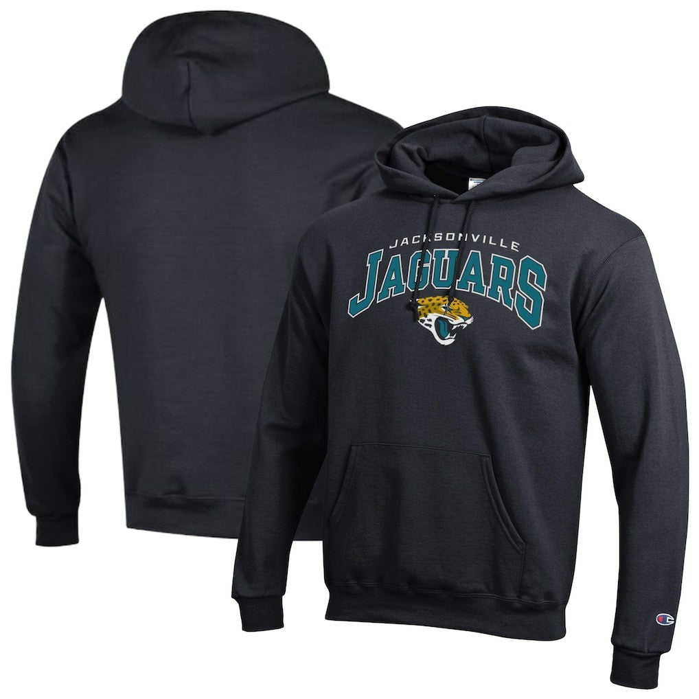 Jacksonville Jaguars Champion Powerblend Arch over Logo Hoodie Black