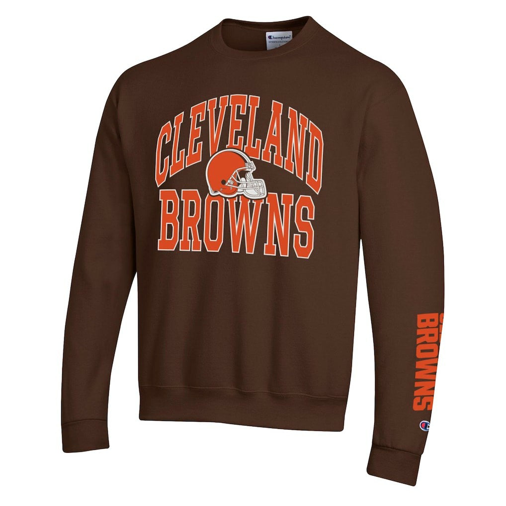 Cleveland Browns Champion Powerblend Fleece Sweatshirt Brown