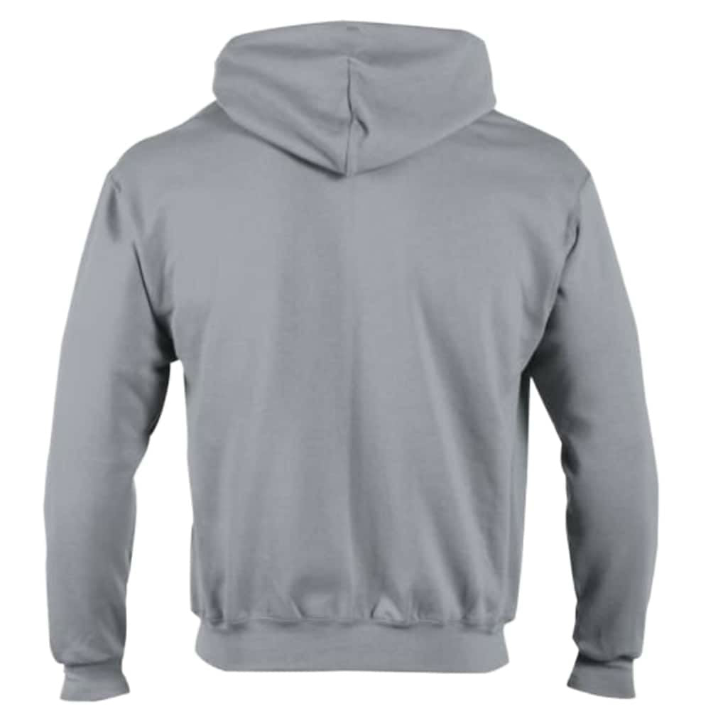 Los Angeles Chargers Champion Powerblend Fleece Full-Zip Hoodie Heather Gray
