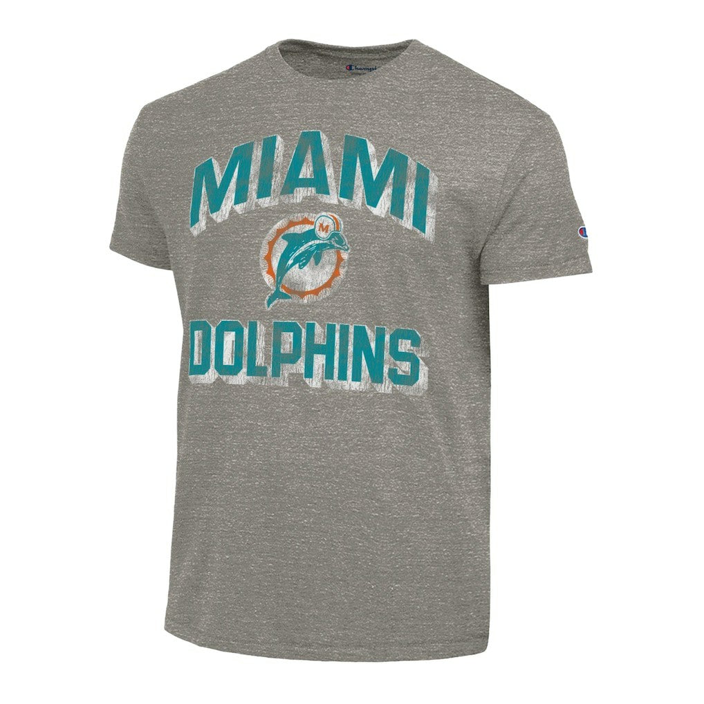 Miami Dolphins Champion Ultimate Tri-Blend T-Shirt Charcoal