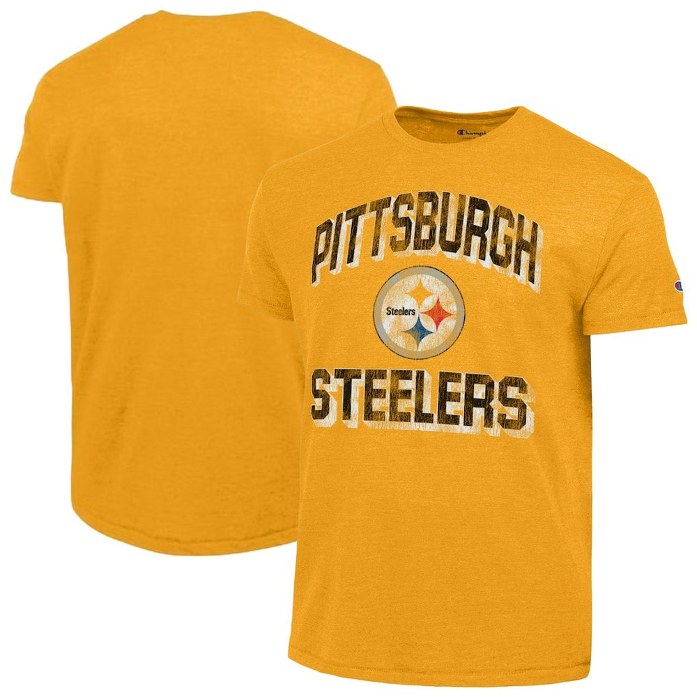 Pittsburgh Steelers Champion Ultimate Tri-Blend T-Shirt Heather Gold