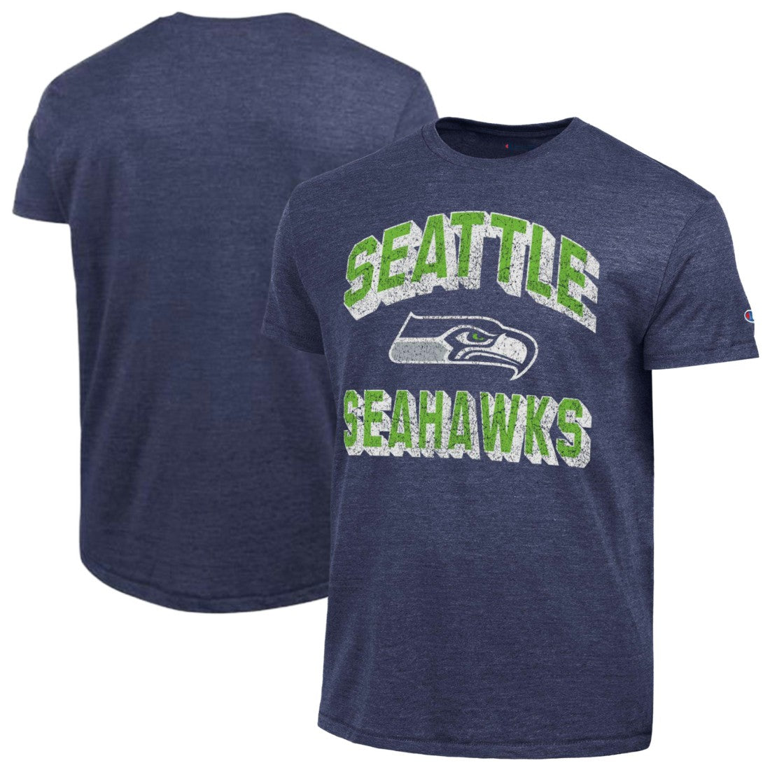 Seattle Seahawks Champion Ultimate Tri-Blend T-Shirt College Navy