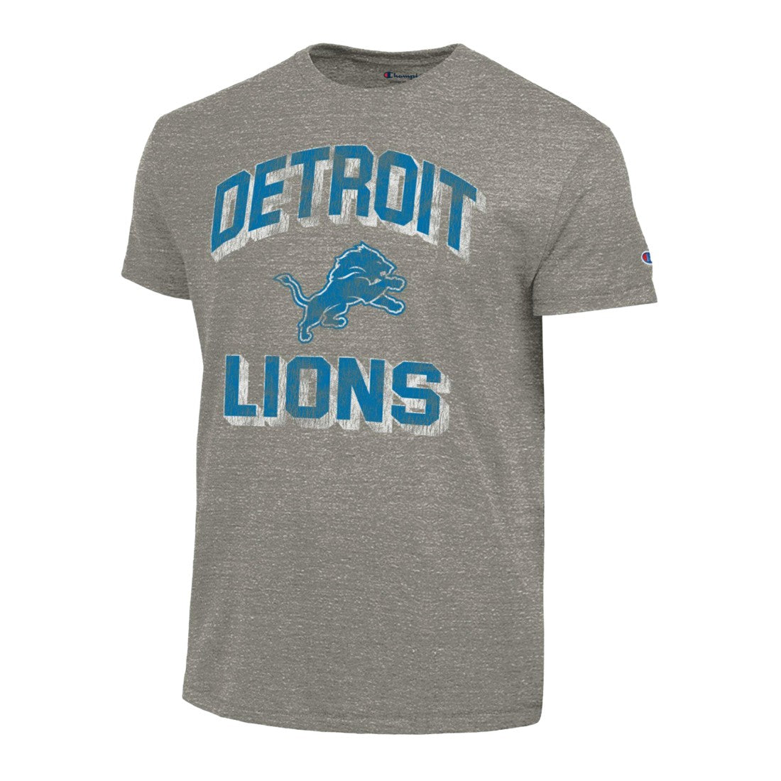 Detroit Lions Champion Ultimate Tri-Blend T-Shirt Heather Charcoal