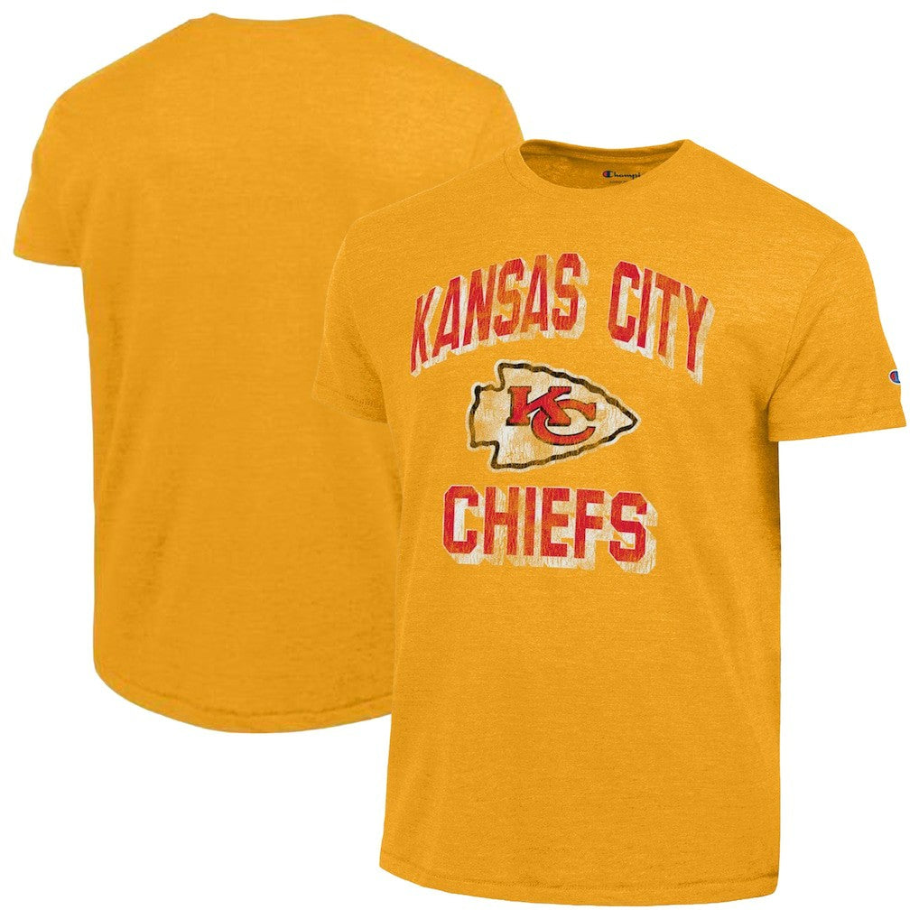 Kansas City Chiefs Champion Ultimate Tri-Blend T-Shirt Gold