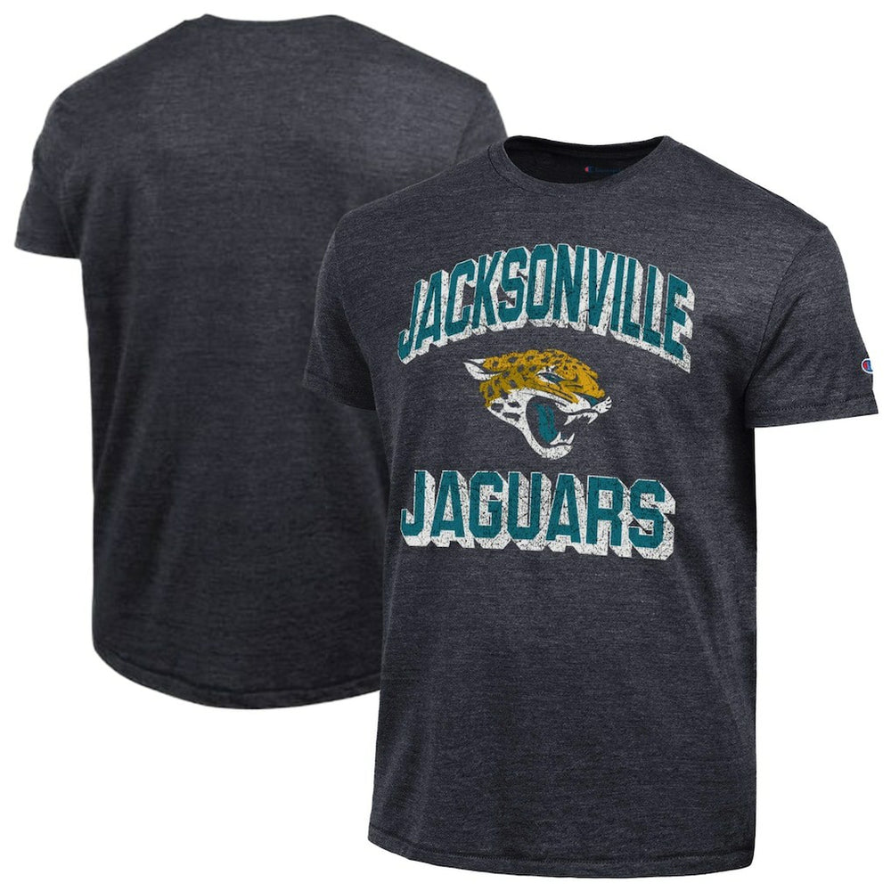 Jacksonville Jaguars Champion Ultimate Tri-Blend T-Shirt Heather Black