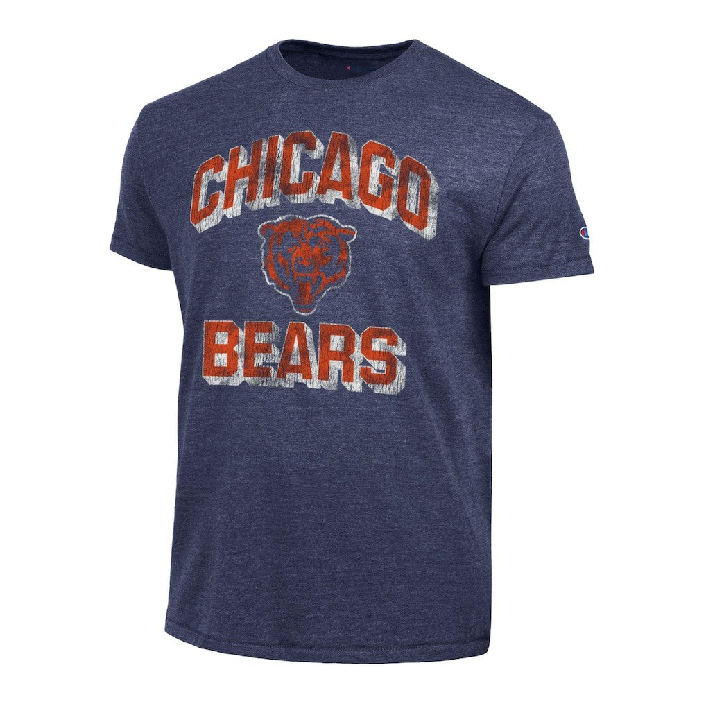 Chicago Bears Champion Ultimate Tri-Blend T-Shirt Heather Navy