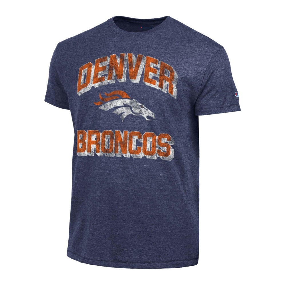 Denver Broncos Champion Ultimate Tri-Blend T-Shirt Navy