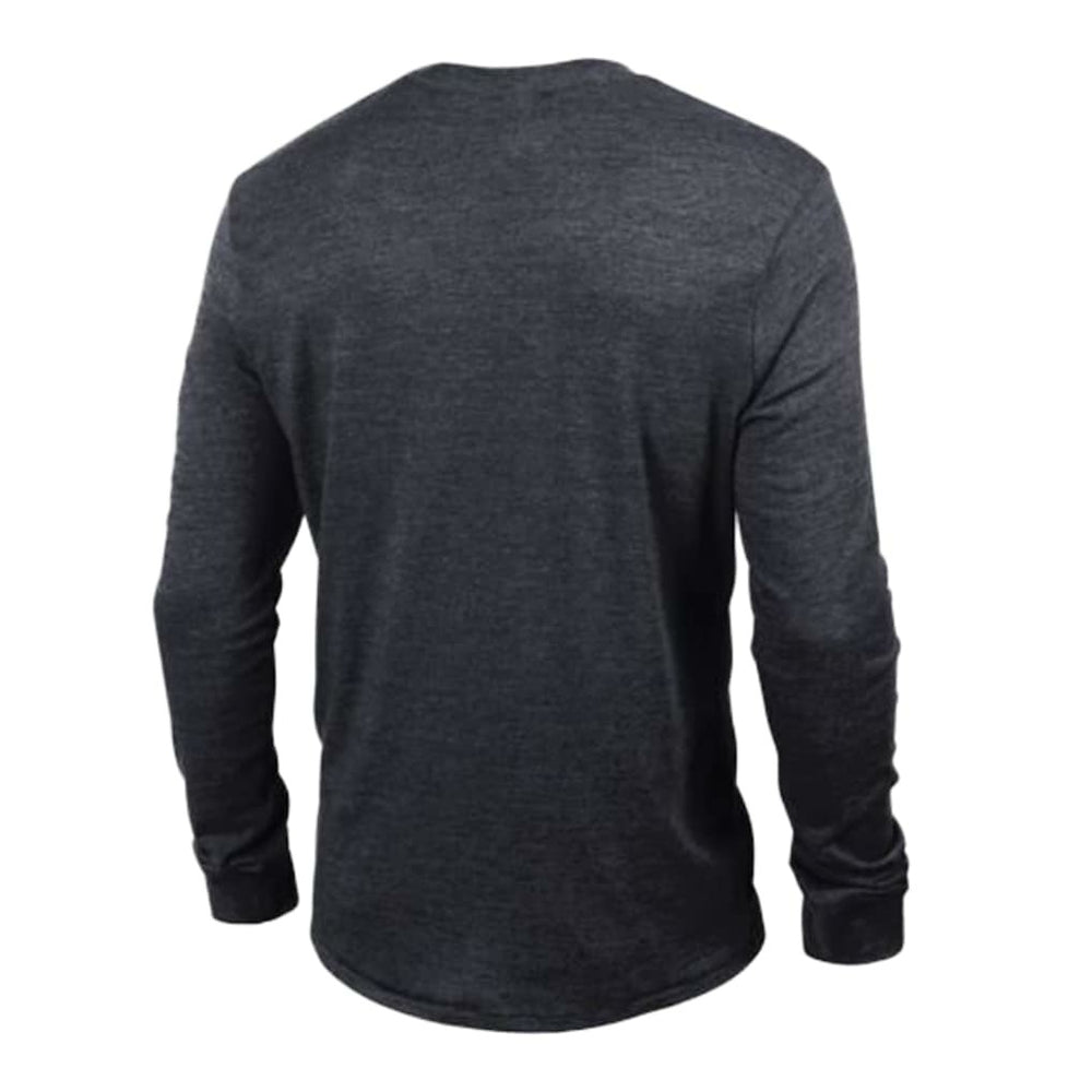 Minnesota Vikings Champion Ultimate Tri-Blend Long Sleeve T-Shirt Heather Black