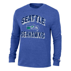 Seattle Seahawks Champion Ultimate Tri-Blend Long Sleeve T-Shirt Heather Royal