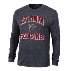 Atlanta Falcons Champion Ultimate Tri-Blend Long Sleeve T-Shirt Heather Black