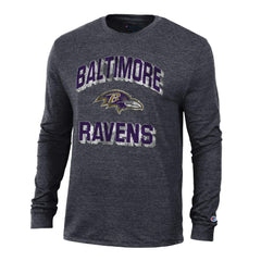 Baltimore Ravens Champion Ultimate Tri-Blend Long Sleeve T-Shirt Black