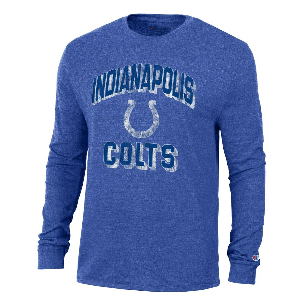 Indianapolis Colts Champion Ultimate Tri-Blend Long Sleeve T-Shirt Royal