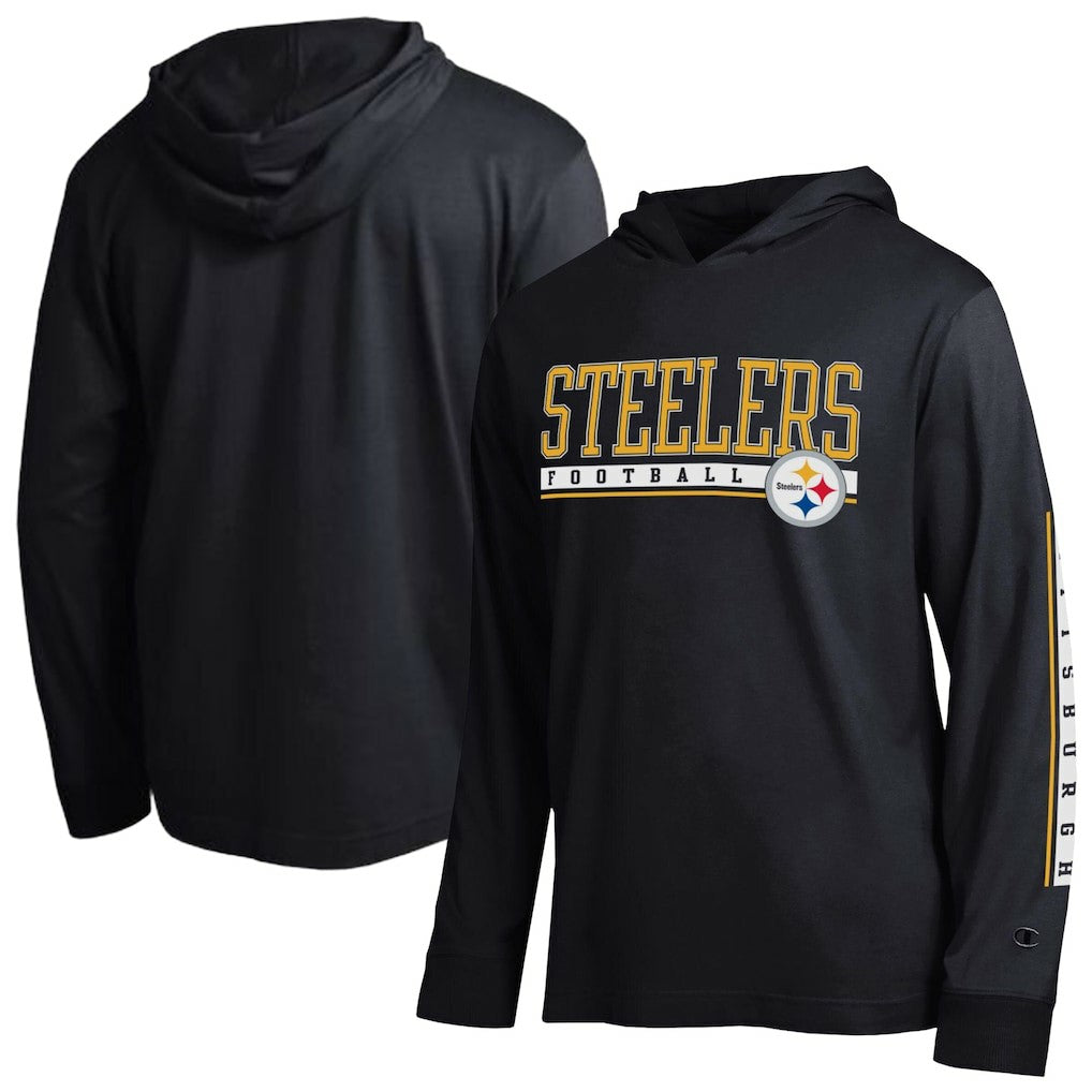 Pittsburgh Steelers Champion All Star Hoodie T-Shirt Black