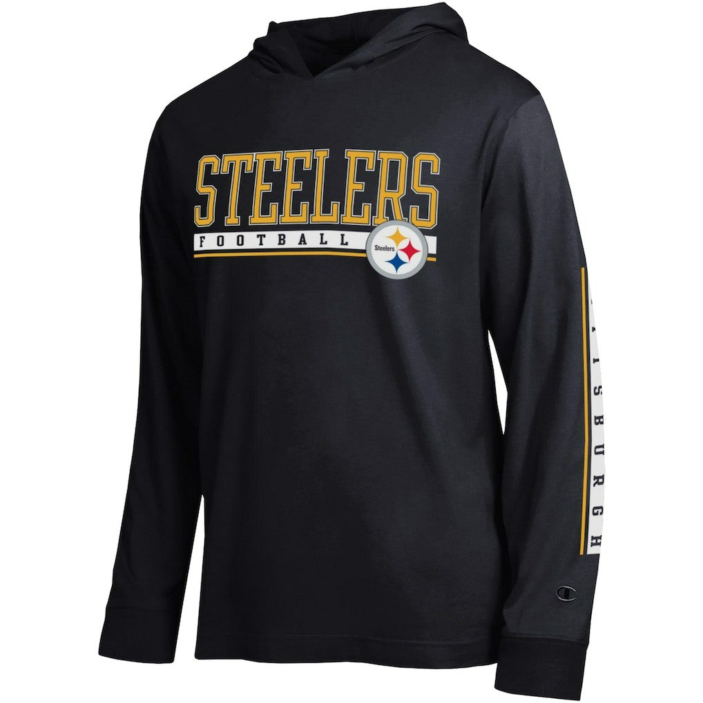 Pittsburgh Steelers Champion All Star Hoodie T-Shirt Black
