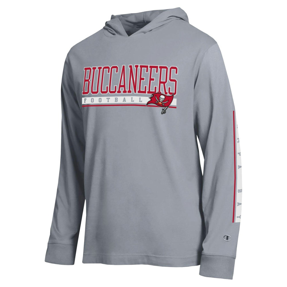 Tampa Bay Buccaneers Champion All Star Hooded T-Shirt Heather Gray