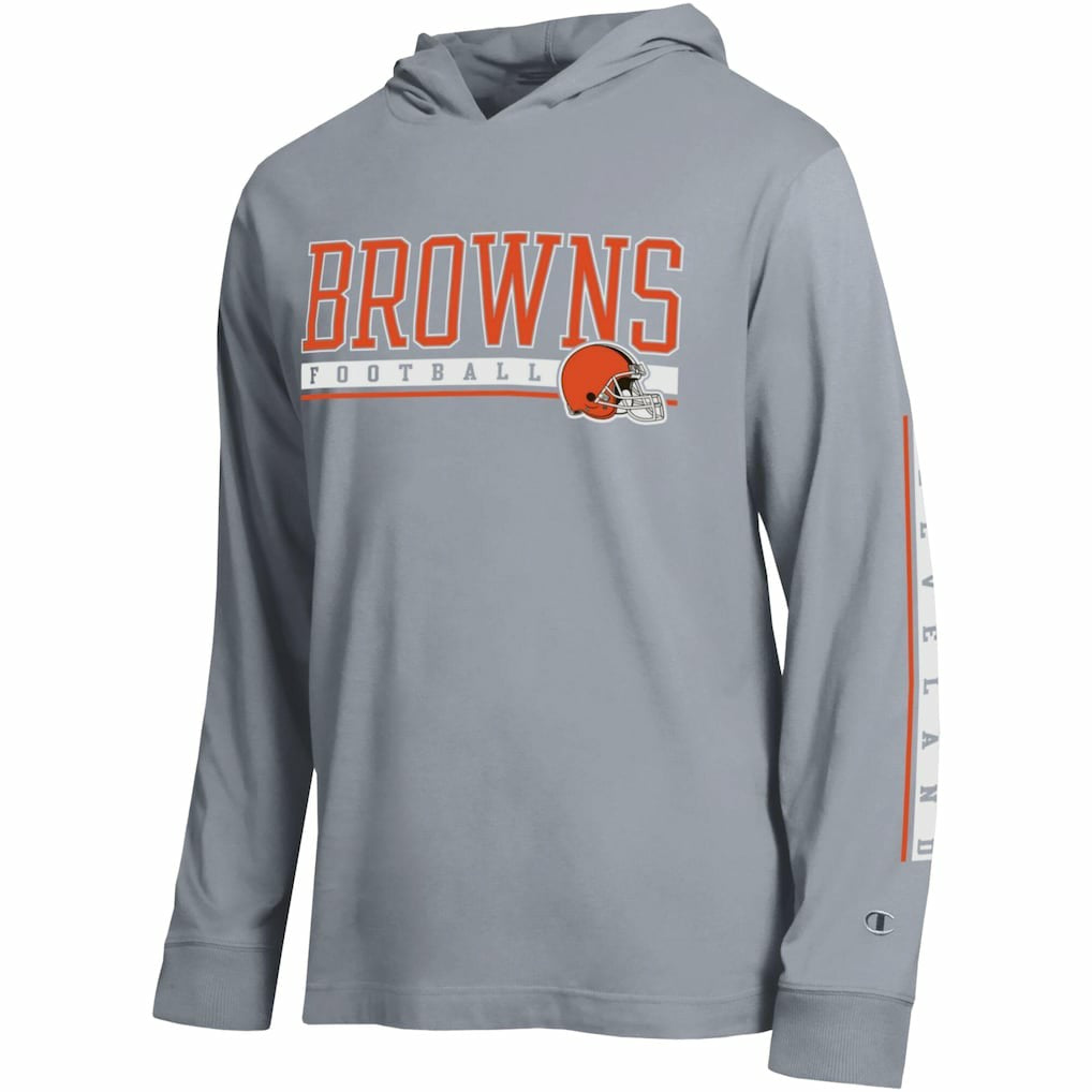 Cleveland Browns Champion All Star Hoodie T-Shirt Heather Gray