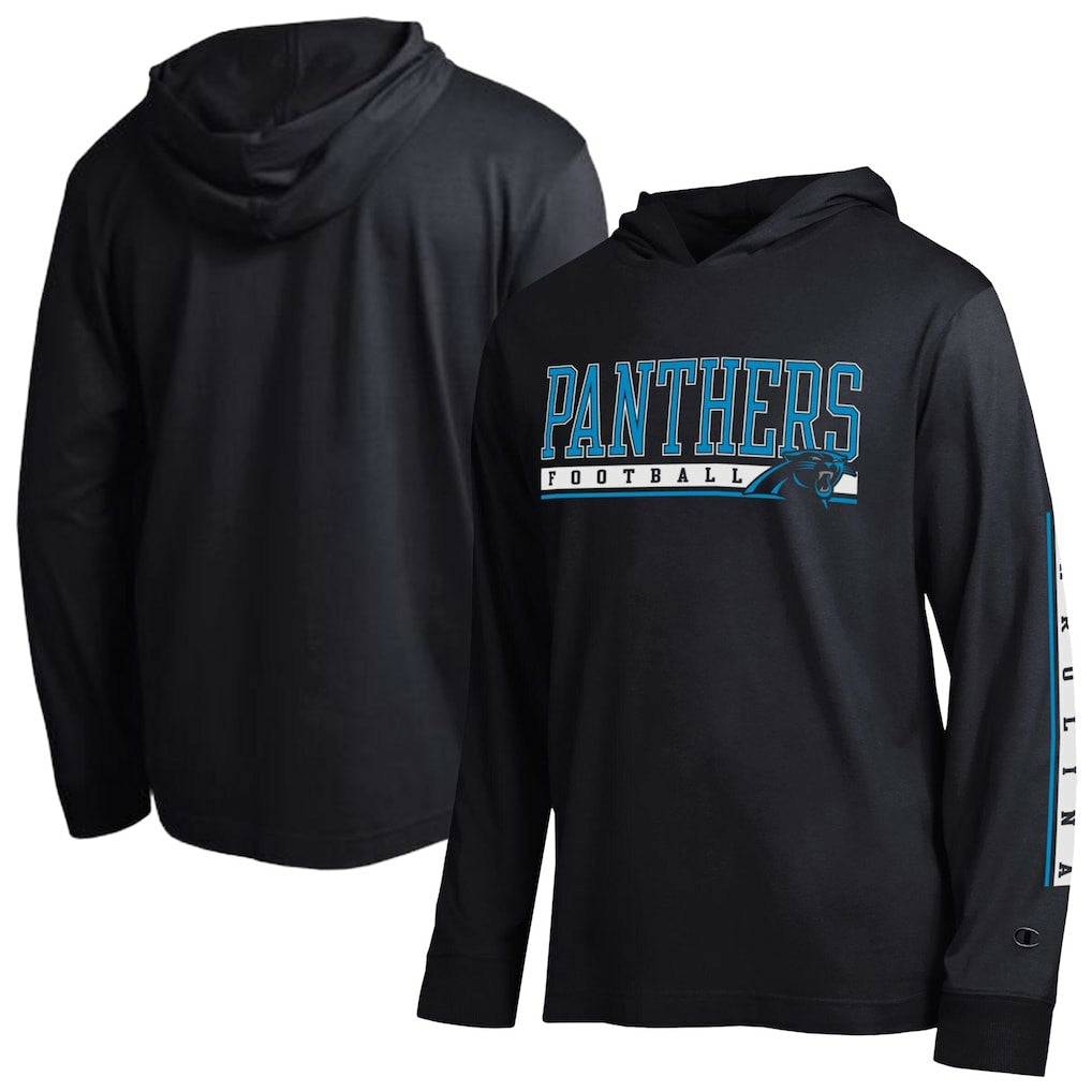 Carolina Panthers Champion All Star Hoodie T-Shirt Black