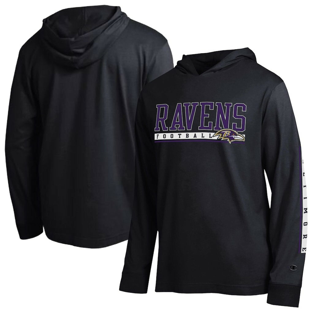 Baltimore Ravens Champion All Star Hoodie T-Shirt Black