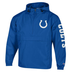 Indianapolis Colts Champion Packable Windbreaker Half-Zip Jacket Royal