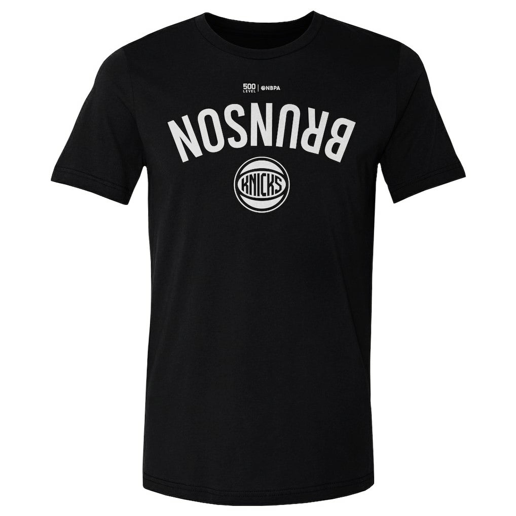 Jalen Brunson New York Knicks 500 Level Invert T-Shirt Black