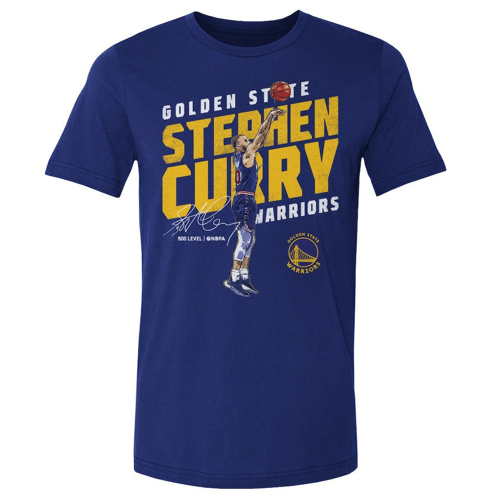 Stephen Curry Golden State Warriors 500 Level Slant T-Shirt Royal