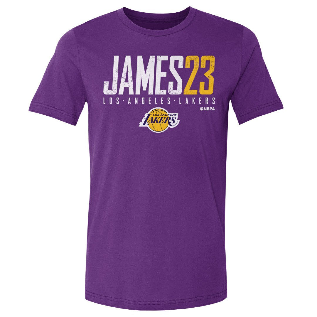 LeBron James Los Angeles Lakers 500 Level Elite T-Shirt Purple