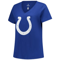 Tyler Warren Indianapolis Colts Women's Plus Size Name & Number V-Neck T-Shirt Royal