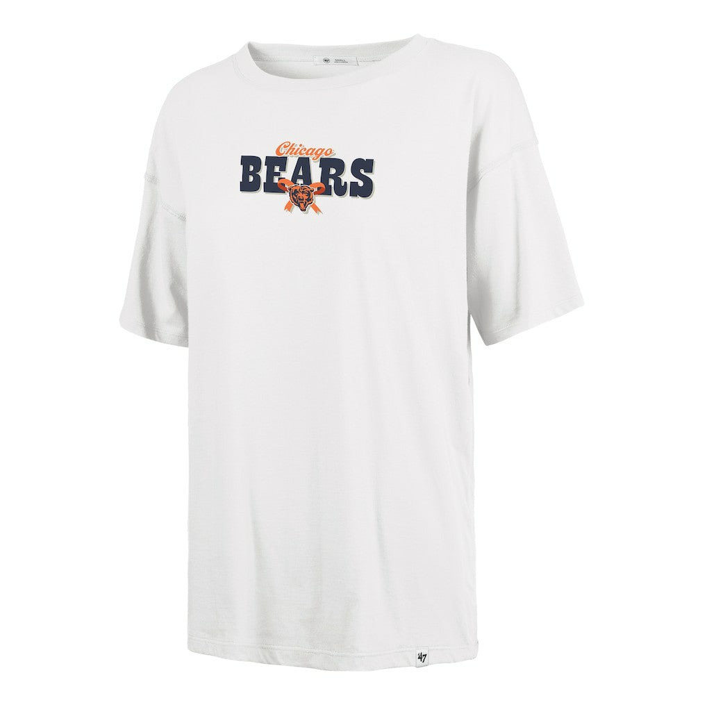 Chicago Bears '47 Women's Bow & Banner Sadie T-Shirt White