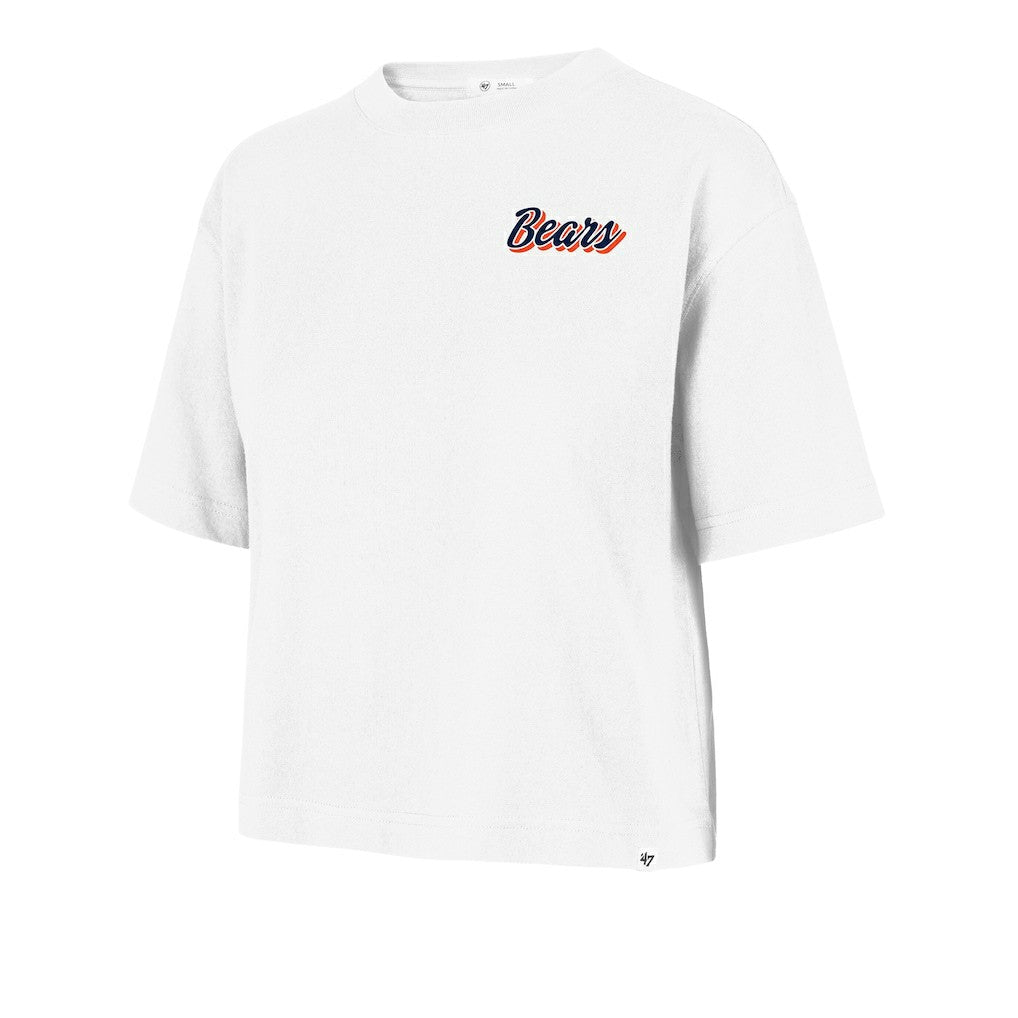 Chicago Bears '47 Women's Collage Script Reed City T-Shirt White