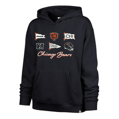 Chicago Bears '47 Women's Bow & Banners Naomi Hoodie Navy