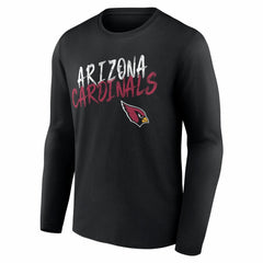 Arizona Cardinals Hustle Personalized Name & Number Long Sleeve T-Shirt Black